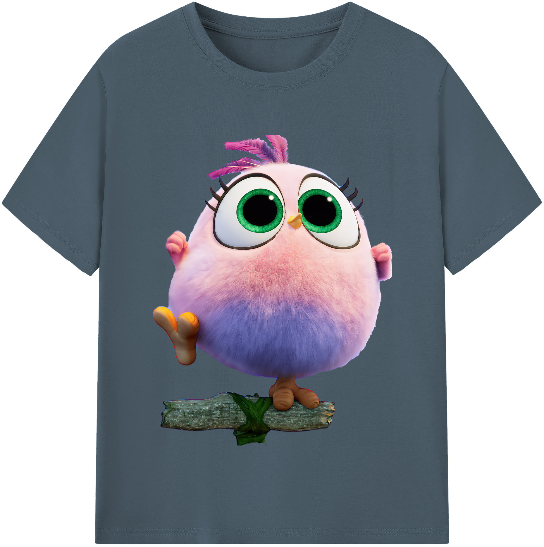 （画像用） Angry Birds アングリーバード 綿100％半袖Tシャツ（フロントプリント）
